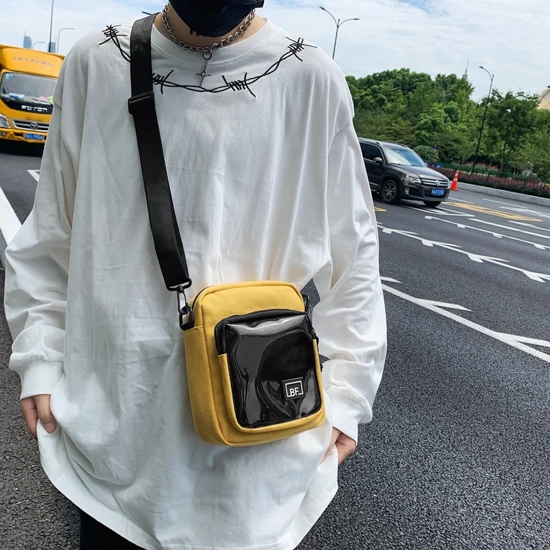 

Ita Bag Clear PVC Shoulder Bag Women Handbag Teen Girls Boys Small Square Bag Female Transparent Crossbody Messenger Bags