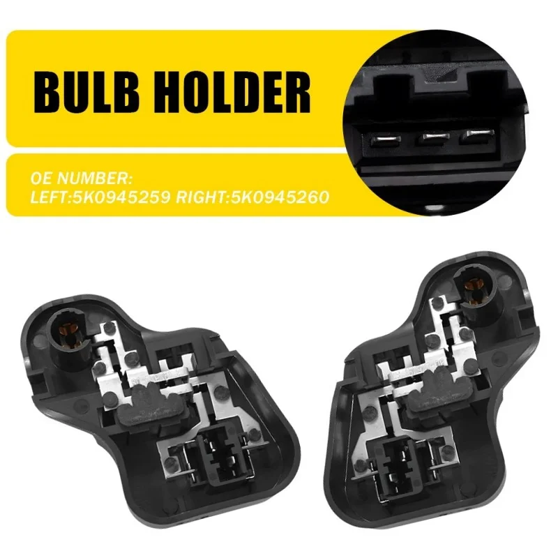 

2X для VW Golf 6 MK6 2009-2013 5K0945260 5K0945259 Задний левый и правый внутренний держатель лампы заднего фонаря