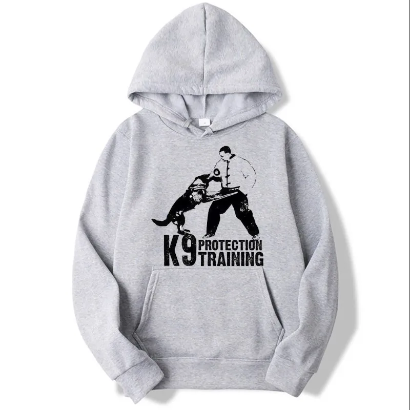 Толстовка K9 UNIT с капюшоном и изображением пульса тонкая синяя линия Мужская