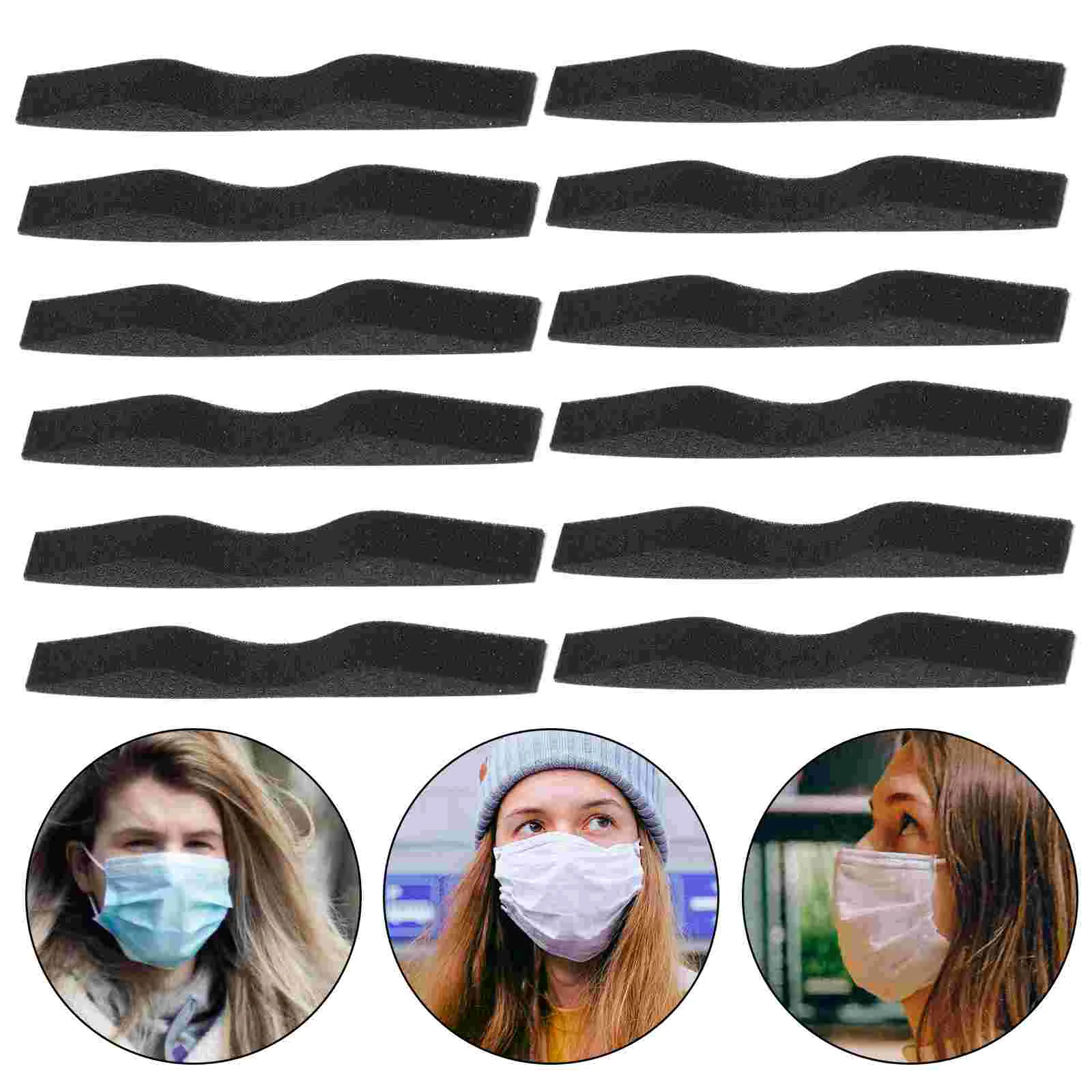 

24pcs Nose Protection Stripe Face Covering Sealing Accessories Metal Nose Bridge Strips Aluminum Strips Nose Wire