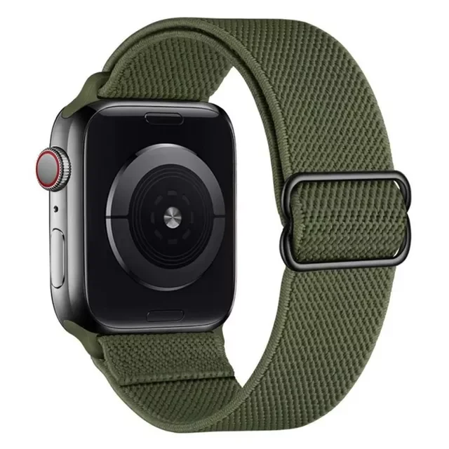 

Ремешок для Apple Watch Band 40 мм 44 мм 42 мм, эластичный регулируемый браслет-петля Series 6 5 4 3 Se