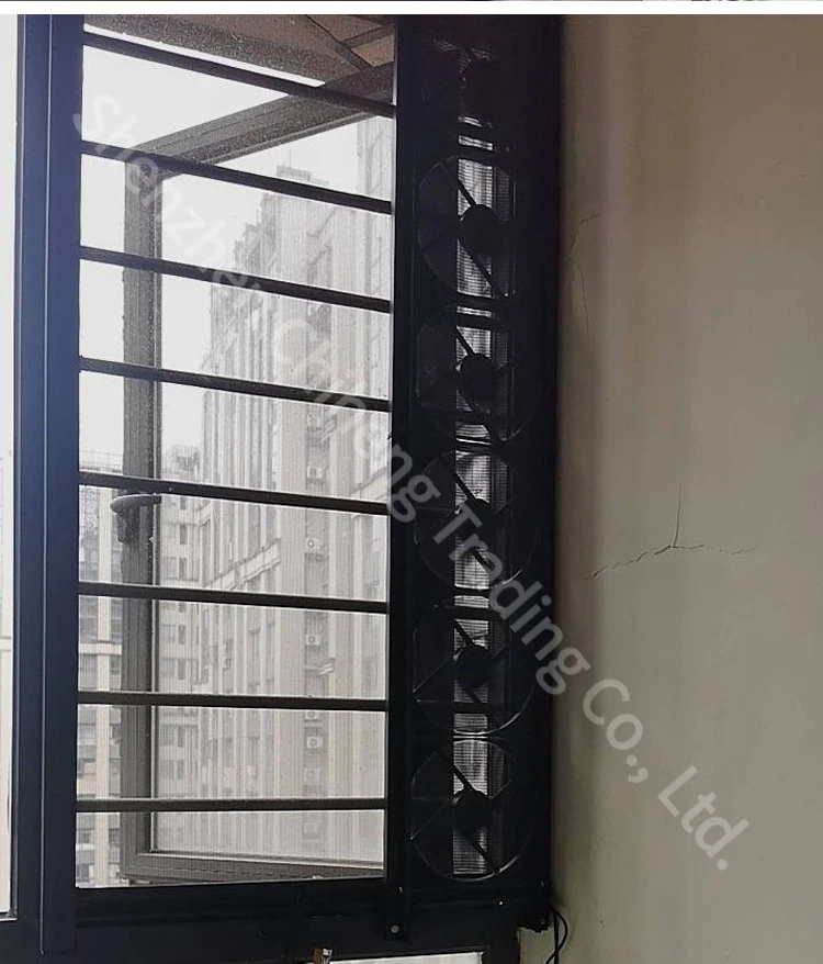 Бытовой бесшумный вытяжной вентилятор неперфорированный для окна эффективный