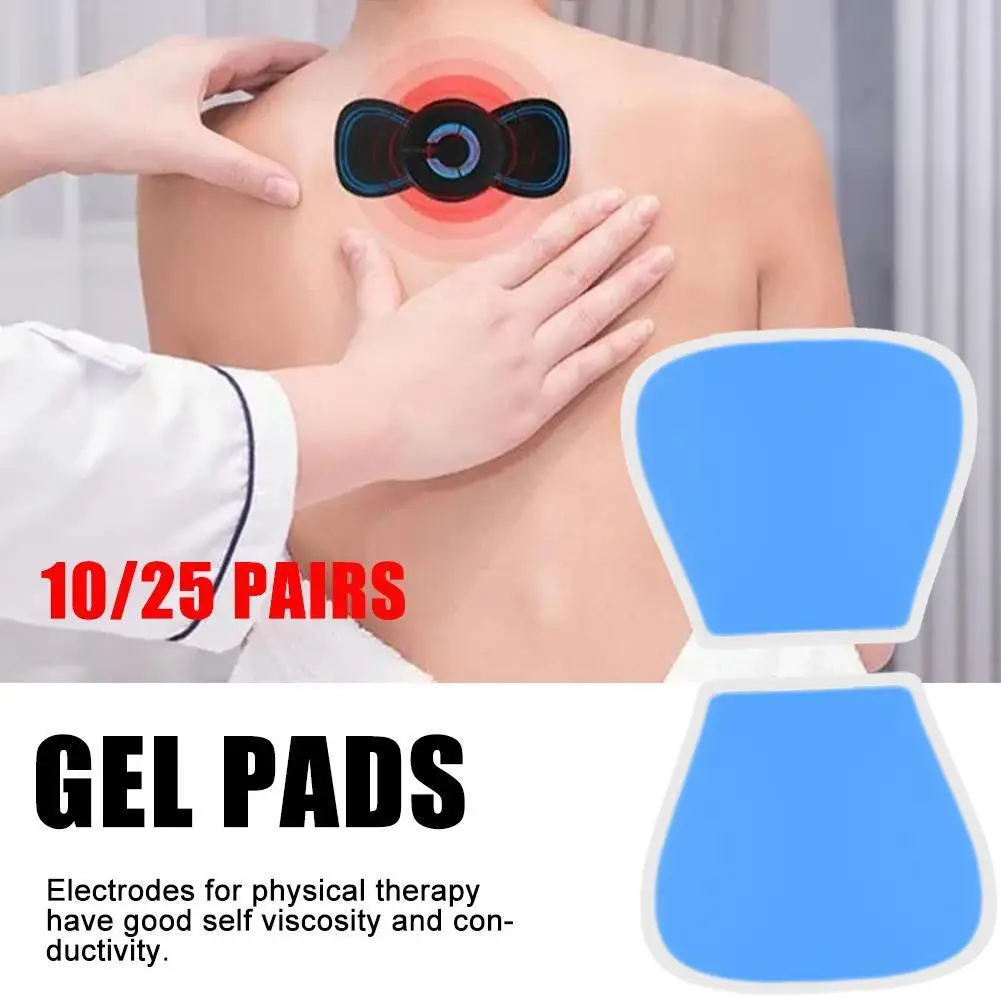 

Wholesale 25 Pairs(50Pcs)Gel Pads for Ems Neck Massager Exerciser Replacement Gel Patch Muscle Stimulator Sticker Gel Acces D7W3
