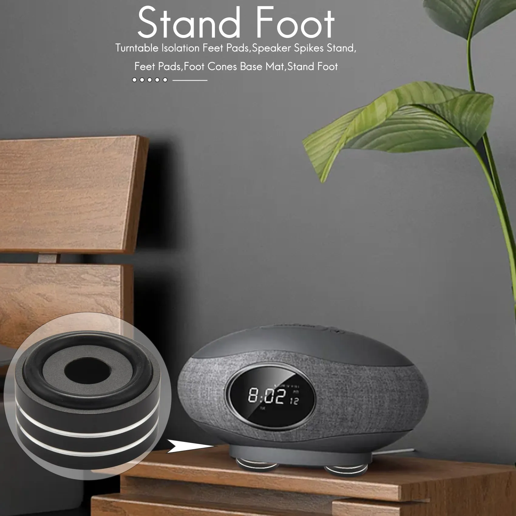 4 шт. 40 х2 0 мм алюминиевый HiFi усилитель динамик изоляционная подставка