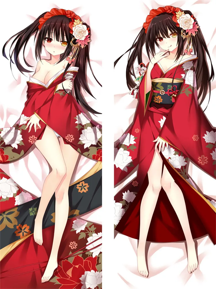 

DIY Customized Anime DATE A LIVE Dakimakura Body Pillow Case Tokisaki Kurumi Cosplay Costume Hugging Body Pillow Cover
