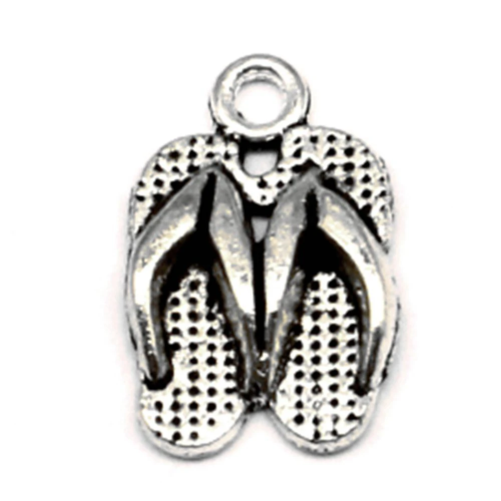 

100pcs Wholesale Jewelry Lots Shoes Charms Pendant Supplies For Jewelry Materials 10x15mm