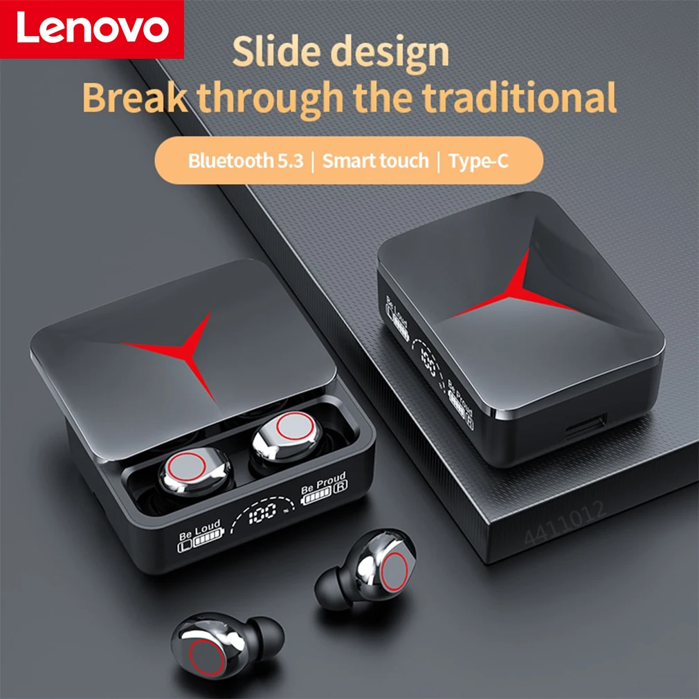 

Lenovo Thinkplus Wireless Headphone Gaming Sport Noise Canceling Earbuds HiFi Stereo Headset Bluetooth 5.3 Earphones for gm2 Pro