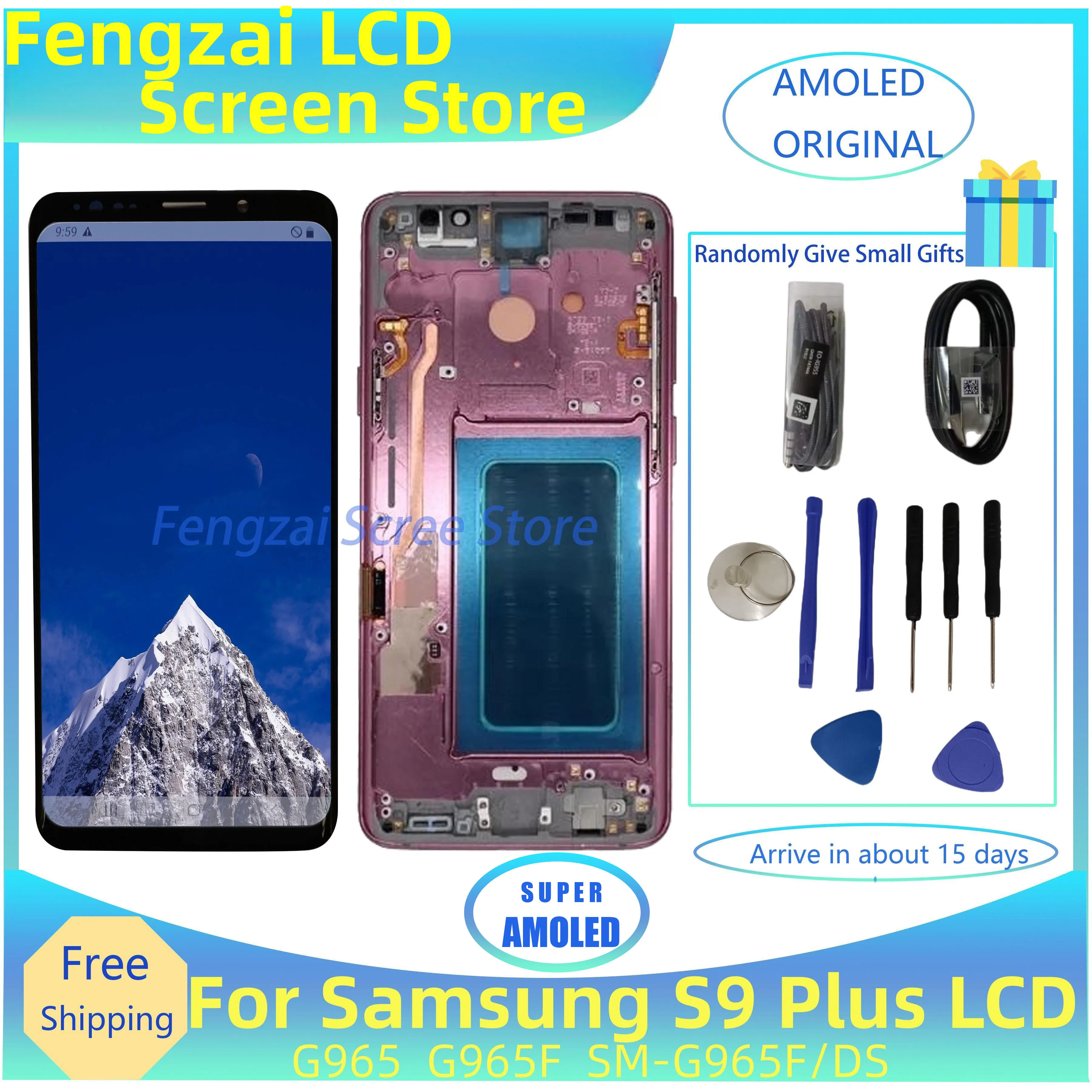 

100%Original AMOLED Display for SAMSUNG Galaxy S9Plus G965 G965F SM-G965F/DS S9+ LCD Display Touch Screen Digitizer Repair Part