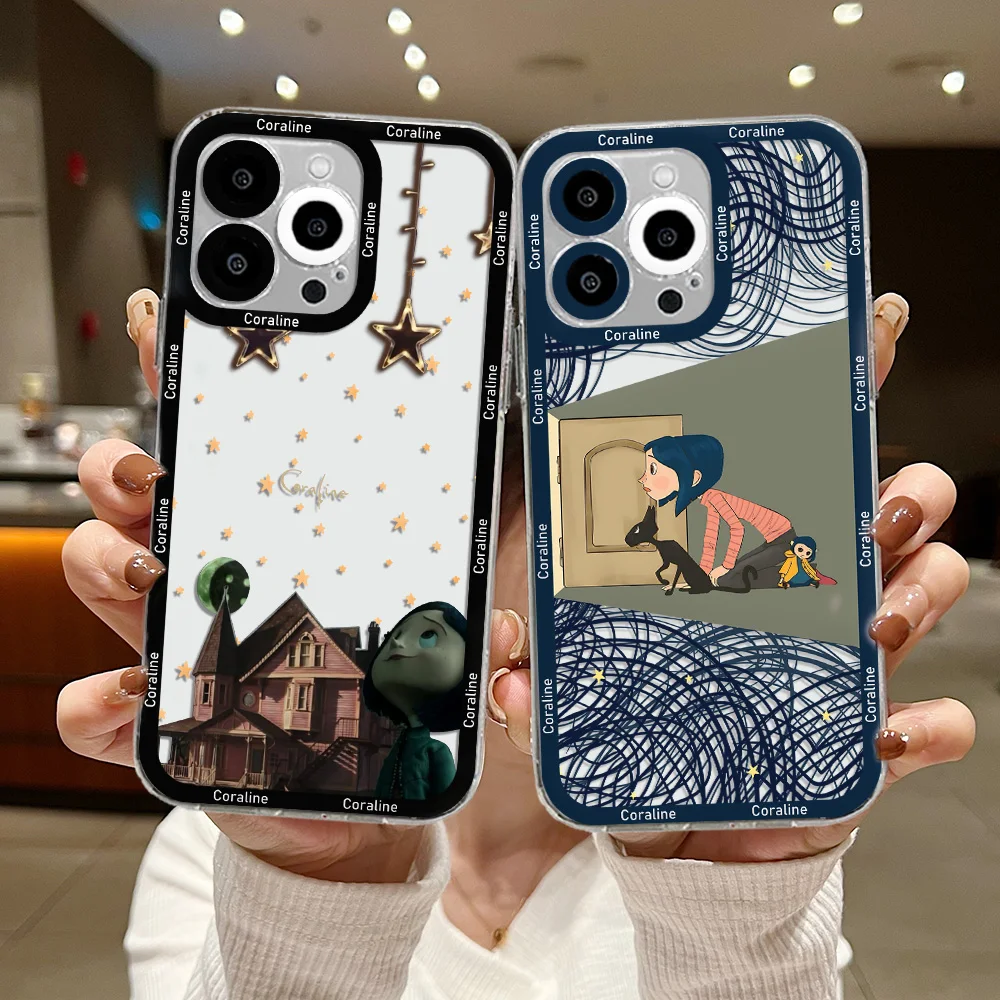 Чехол C-Coraline's Mother для телефона Samsung S24 S23 S22 S21 S20 S10 FE Note20 Note10 Plus Ultra Lite 5G прозрачный