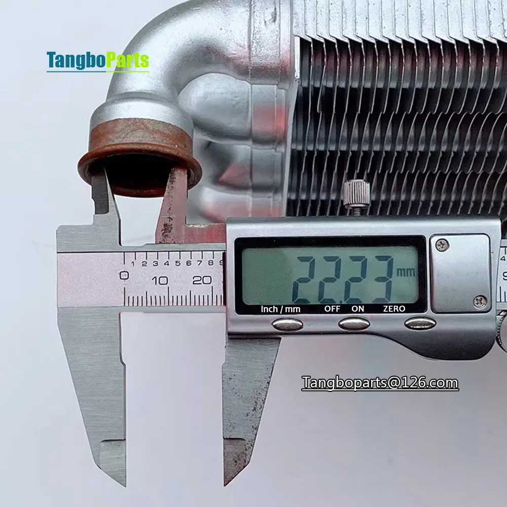 Универсальный медный теплообменник 310 мм для замены газовых котлов ESIN Viessmann Immergas
