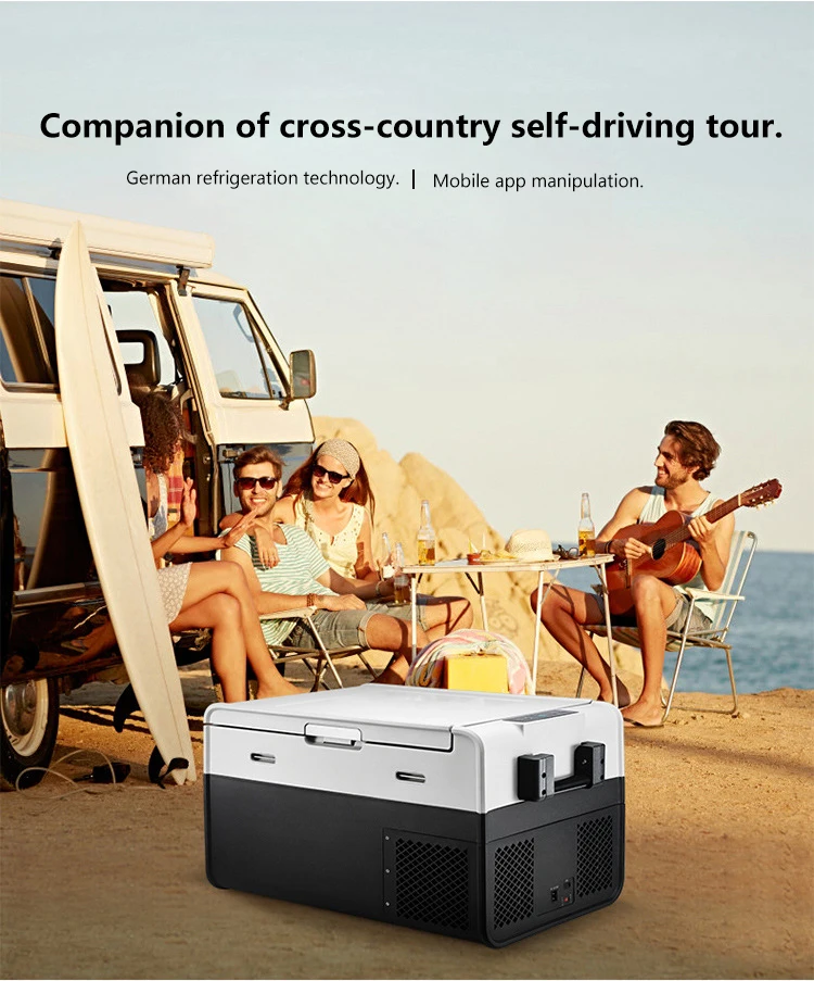 dc 12v24v 45L portable freezer car On Board Mini Refrigerator images - 6