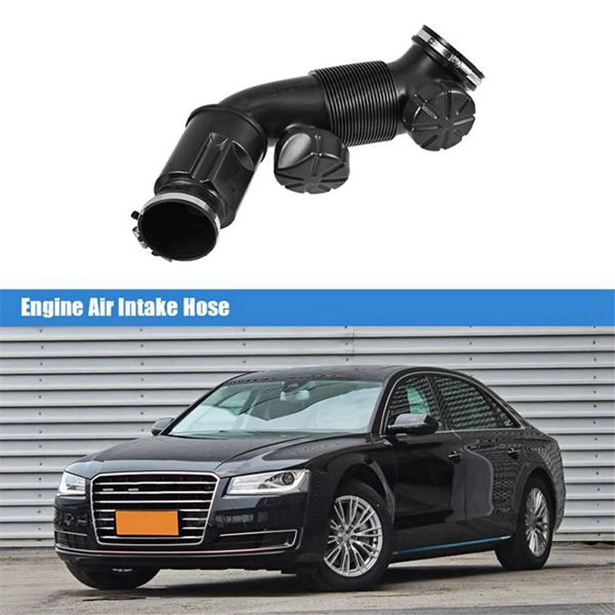 2шт 4Х 0129616 Шланг воздухозаборника двигателя автомобиля M для Audi D4 A8 Quattro 2013-2018 3.0T 4H0