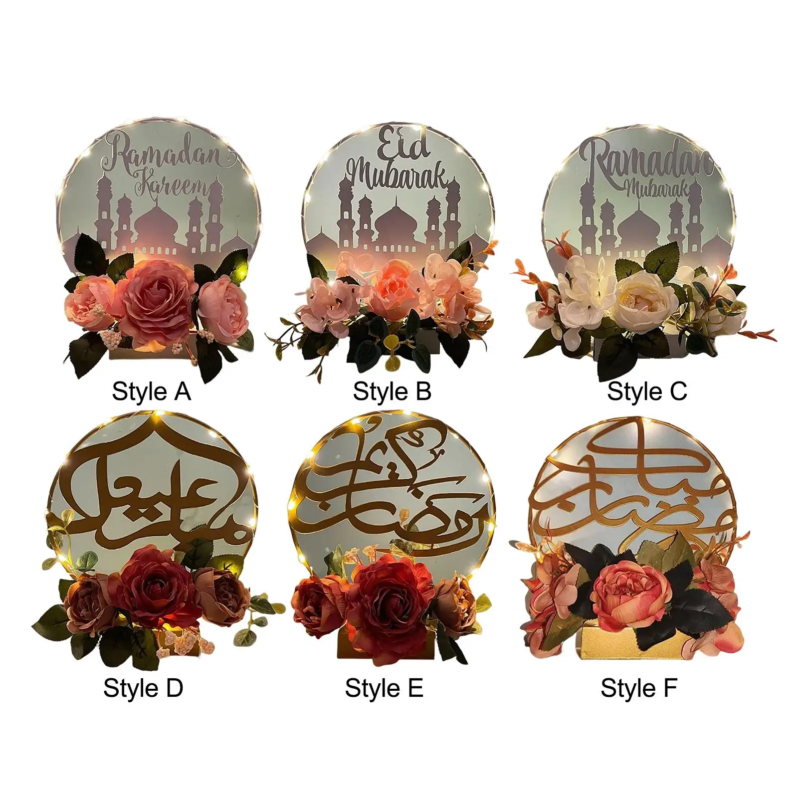 

Ramadan Wreath Table Centerpiece for Banquet Study Festival