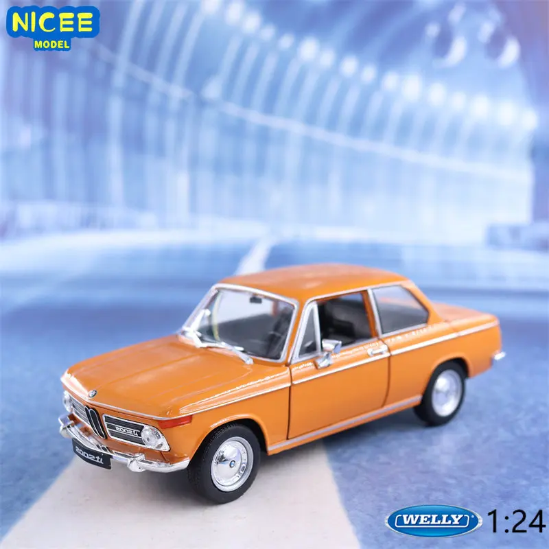WELLY 1:24 BMW 2002 Ti высокомоделируемая литая машина модель автомобиля из металлического сплава детские игрушки коллекционные подарки B771