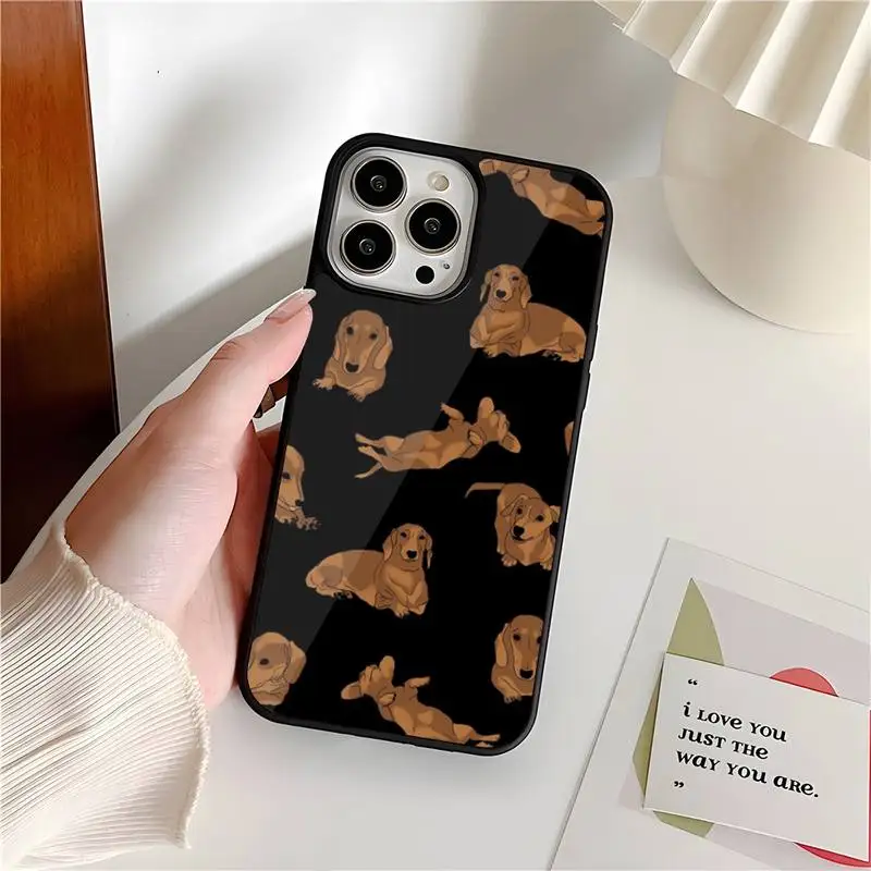 Чехол для телефона с собакой таксы Samsung S22 S7 S8 S9 S10 S20 S30 ULTRA Edge Plus Note 5 7 8 9 10 20 Pro