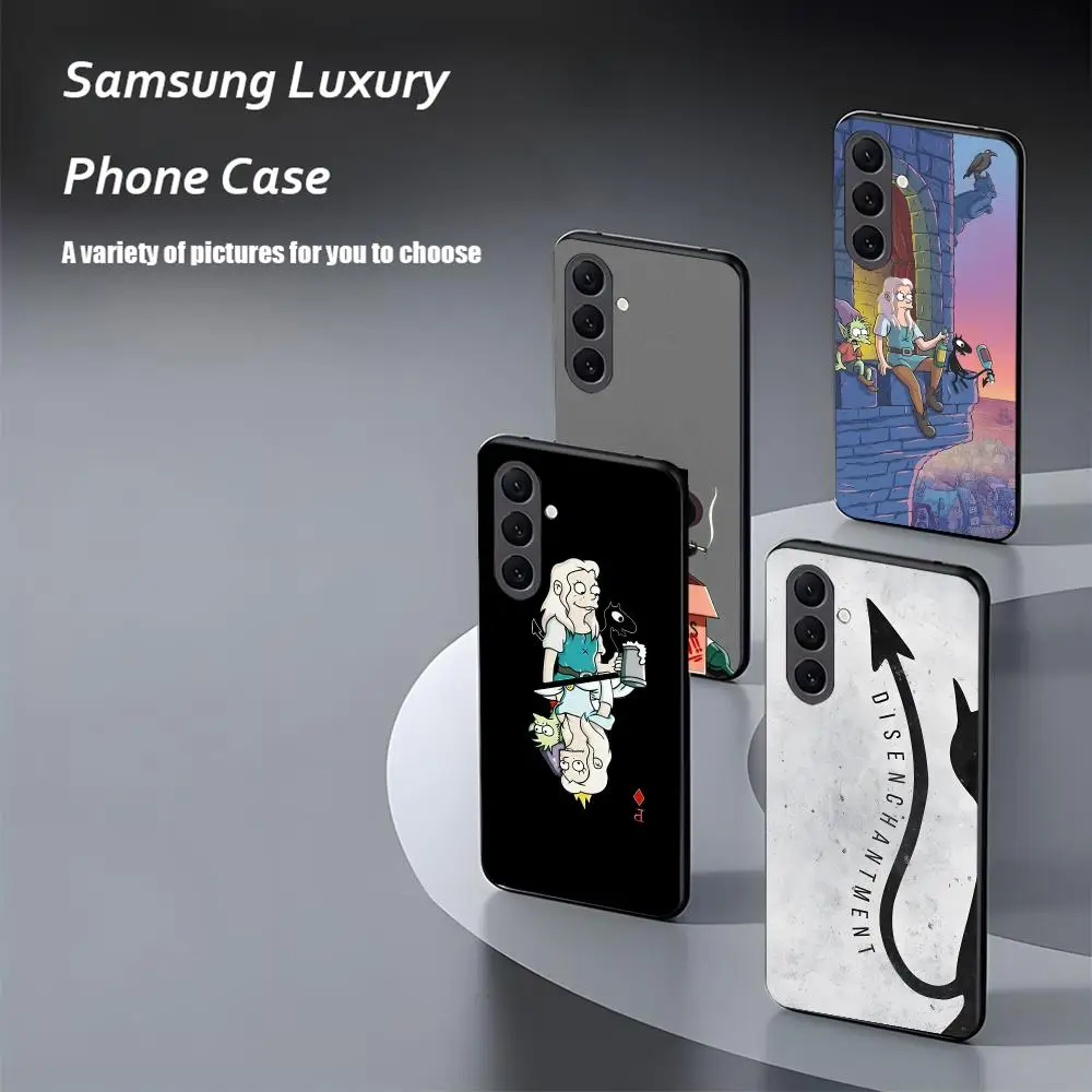 Фото Чехол для телефона Luci Disenchantment в стиле аниме для Samsung Galaxy S26 S25 S24 S23 S22 S21 Plus Ultra Note20, мягкий, черный №4