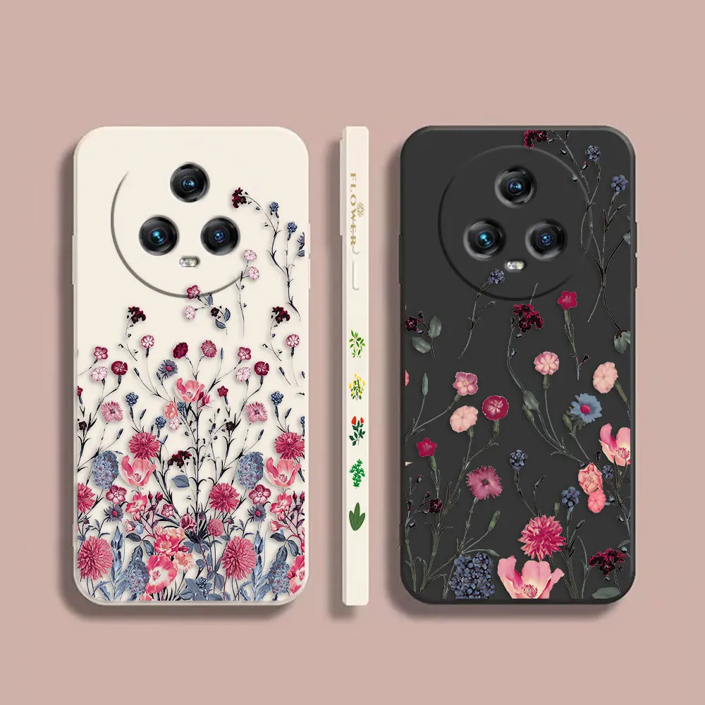 

Vintage Leaves Flowers And Plants Case For Honor MAGIC 3 4 5 Note 10 V10 V20 V30 V40 X10 X20 X30 X40 X40I PLAY 4 5T 6T 5G Case