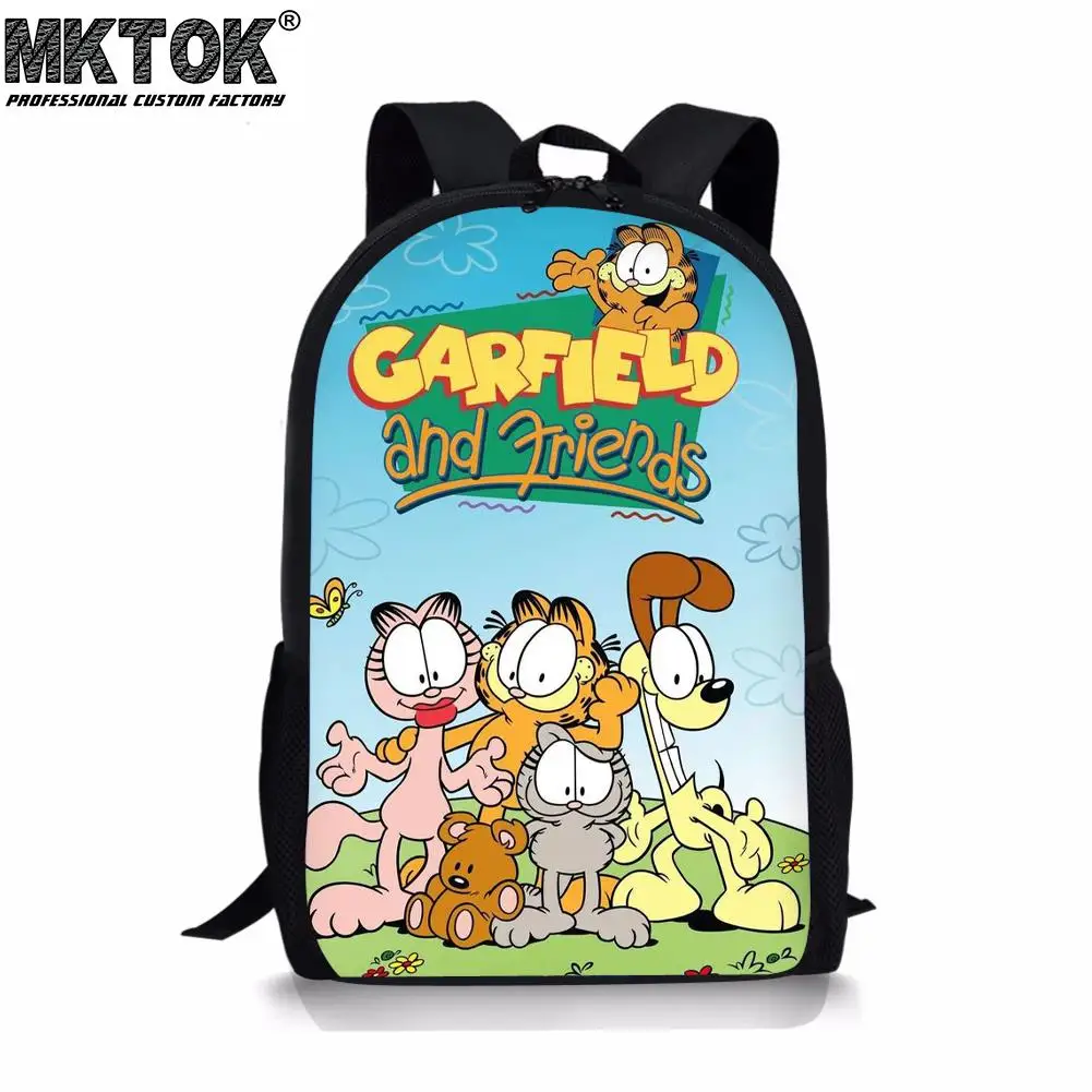 Cartoon Fat Cat Ptint Toddler School Bags Custom Students Satchel Multifunctional Children's Backpack Free Shipping