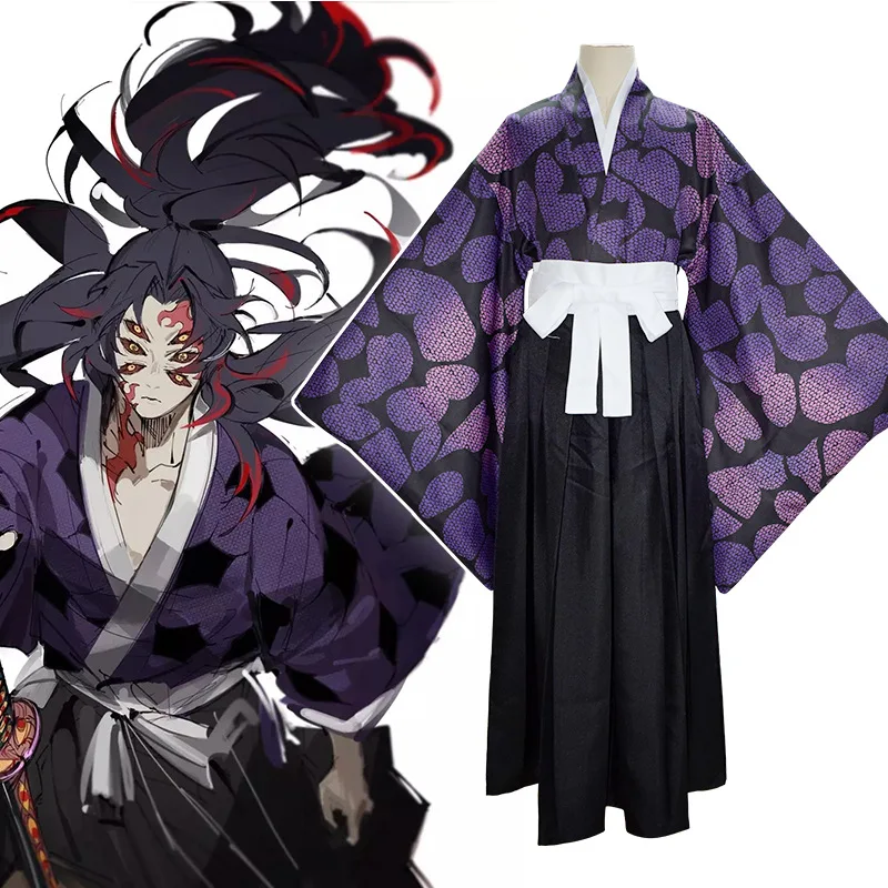 

Demon Slayer Kokushibo Cosplay Clothes Haori Yukata Kimono Cosplay Stage Costumes Cosplay Costumes Anime Cosplay