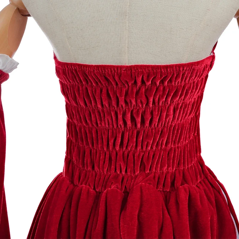 Рождественский костюм ROLECOS Re Life in a другой мир от Zero Rem Сексуальное Милое красное