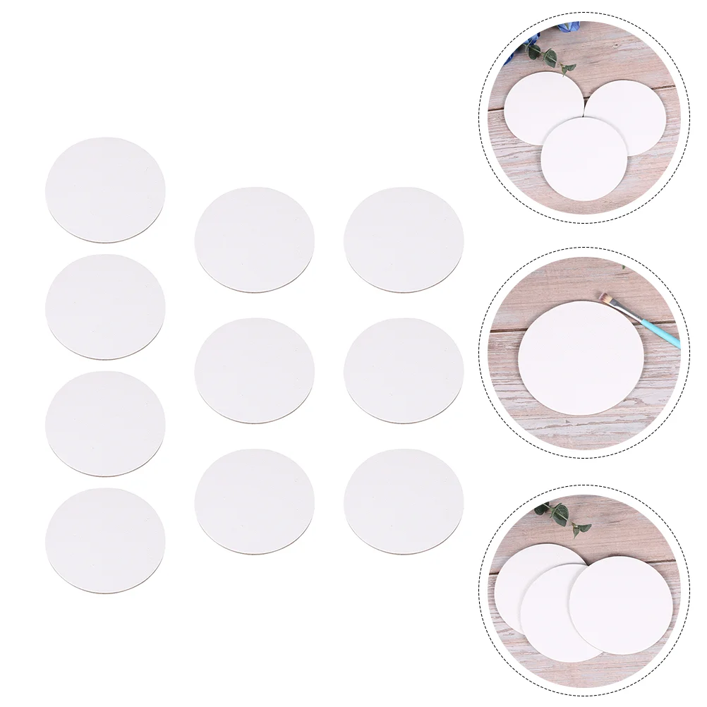 

Canvas Board Painting Artist Round Panels Blank Boards Oil Stretched Panel Whitewatercolor Drawingcottoncoloring Accessory