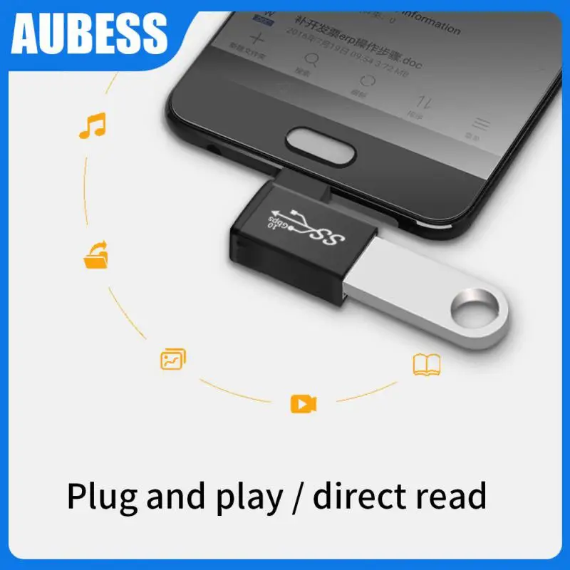 

Usbc Connector Aluminum Portable Type C To Usb 3.0 Otg Adapter Fast Charging 90 Degrees Otg Adapter For Samsung Xiaomi Macbook