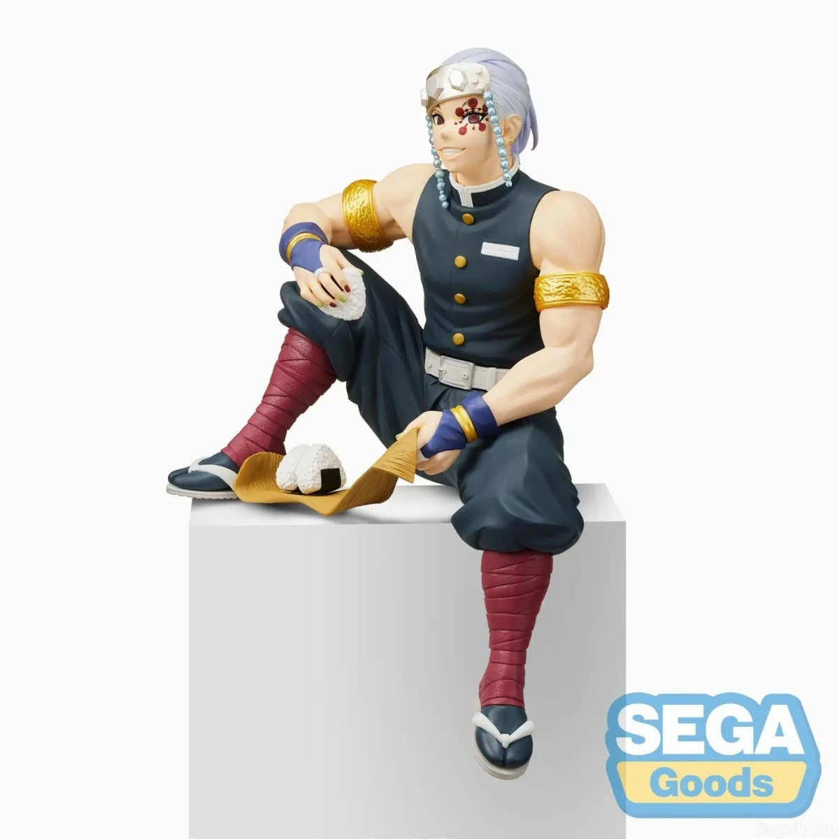 

Sega оригинальная Аниме Фигурка чоконоза премиум класса убийца демонов Uzu Tengen красивые белые волосы маг Самурай украшение подарок крутой