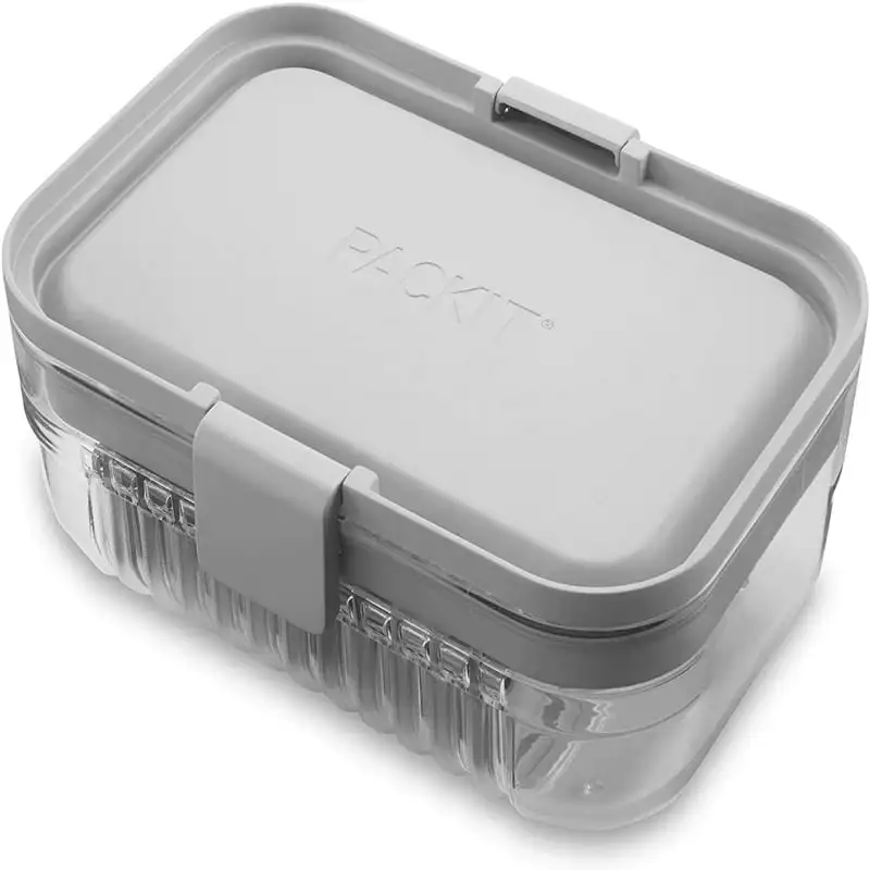 

Контейнер для хранения пищевых продуктов Mod Bento, стальной, серый