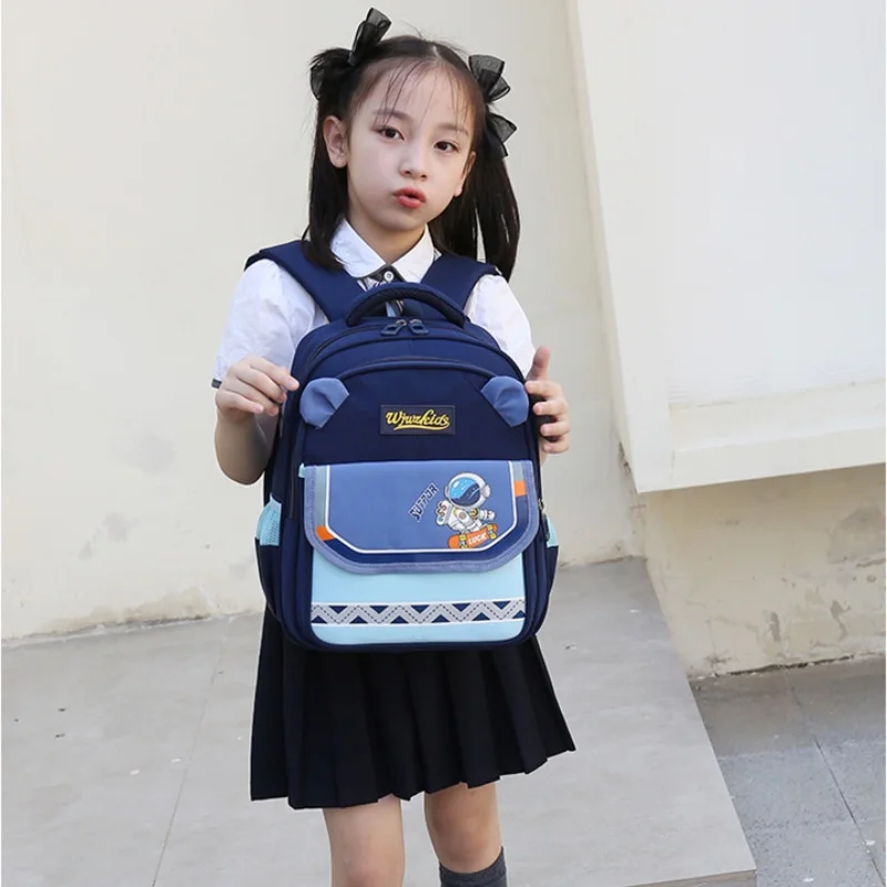 Kids First Grade Cartoon Astronaut Rabbit Small Schoolbags for Girl Boy 2022 New Children Fashion Cute Backpacks In Kindergarten