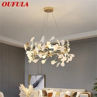 oufula nordic creative pendant light firefly chandelier hanging lamp contemporary led fixtures for home