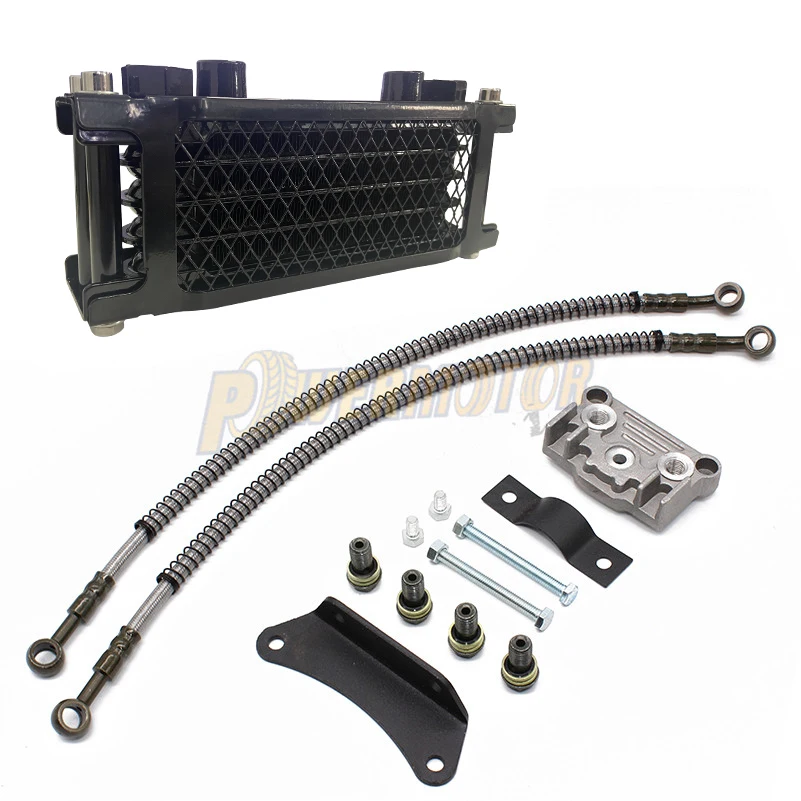 

Масляный радиатор для питбайка, масляный радиатор, охлаждение мотоцикла для Monkey 110 125 250, Honda Yamaha Kawasaki, запасные части, велосипед для грязи, мотокросс