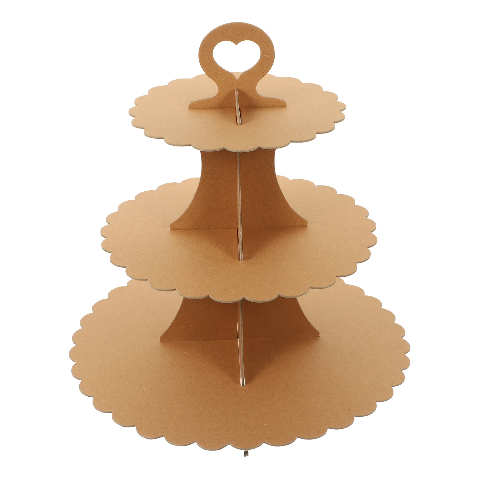 Stand Cake Cupcake Display Dessert Serving Tower Holder Party Wedding Snack Paper Rack Platter Shelf Cardboard Macaron 3 Tea Ice