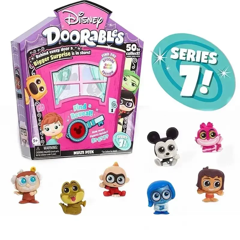 

Disney Anime Figures Doorables Let’S Go! Rebel Doll Princess Blind Box Lilo & Stitch Lotso Mystery Bag Surprise Box Kids Gifts