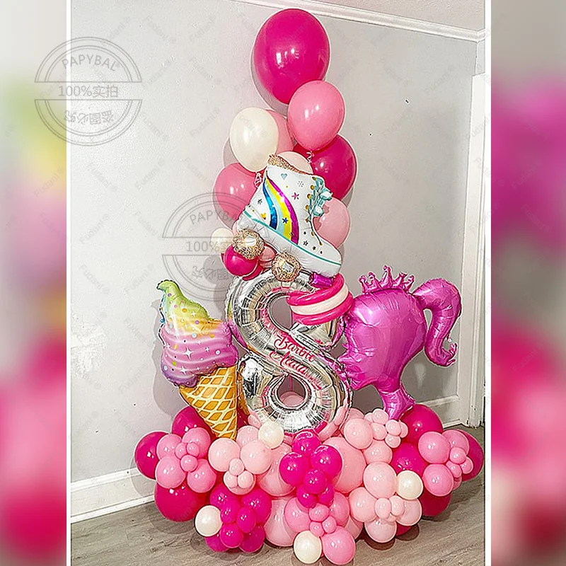 105 шт. детский воздушный шар из алюминиевой фольги для куклы Барби