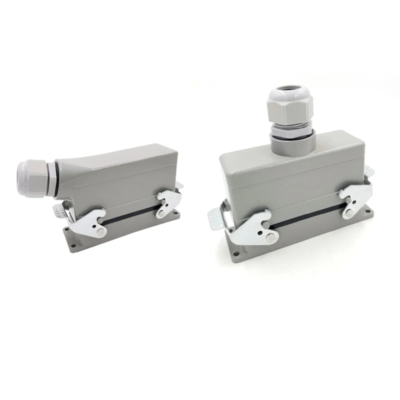 

Rectangular H24B-He-024-1 Heavy Duty Connectors Power 24 Pin Cores Line 16A 500V Screw Feet Aviation Plug Socket