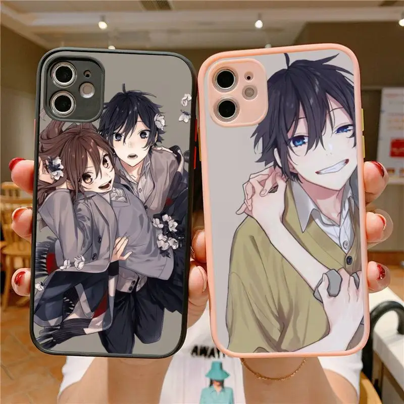 

Miyamura Izumi Horimiya Phone Case For IPhone X XR XS 7 8 Plus 11 12 13 Pro MAX 13mini Translucent Matte Case
