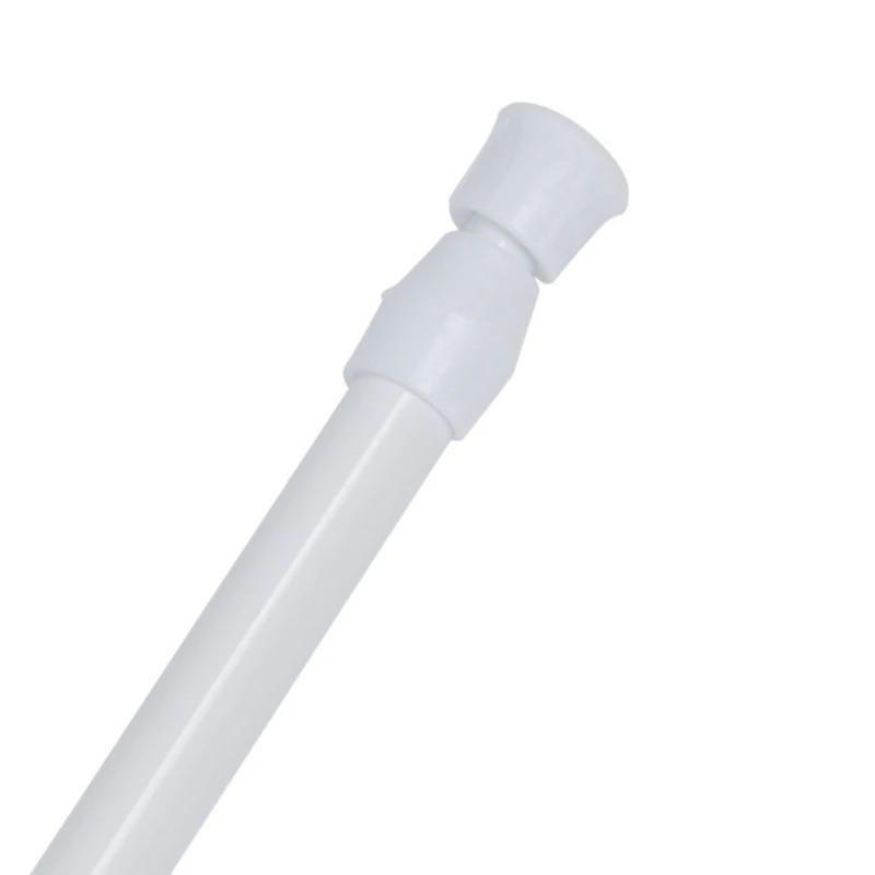 HOT-2X Spring Loaded Extendable Telescopic Net Voile Tension Curtain Rail Pole Rod Rods White 70-120Cm |
