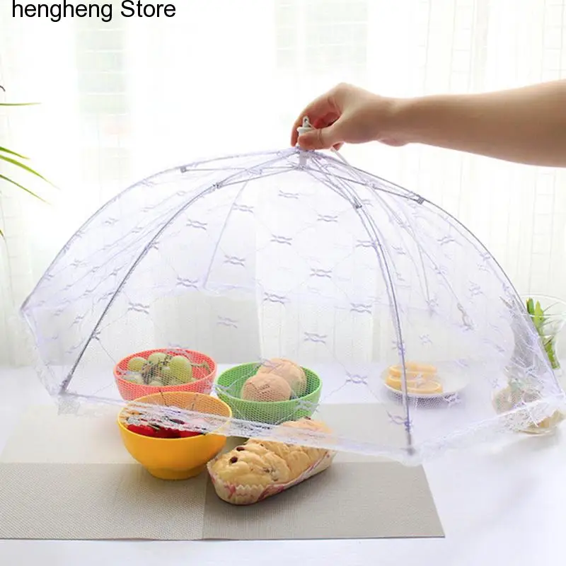 

kitchen Vogue Lace Mesh Screen Protect Cover Collapsible Umbrella Tents Dome Fly Picnic Large Food Cover