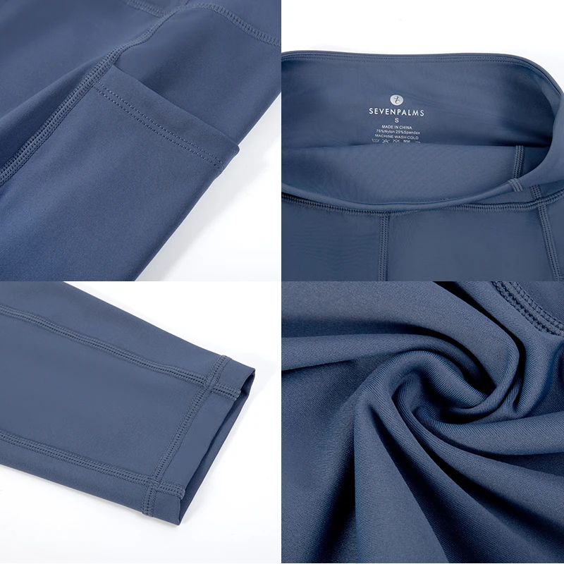 SEVENPALMS High Waist Yoga Pants with Pockets Tummy Control Workout Pants for Women 4 Way Stretch Yoga Leggings with Pockets