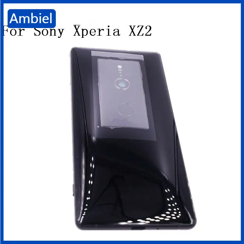 

Original For Sony Xperia XZ2 H8216 H8266 H8276 H8296 Back Battery Glass Cover Rear Door Housing Case With Camera Lens And Logo