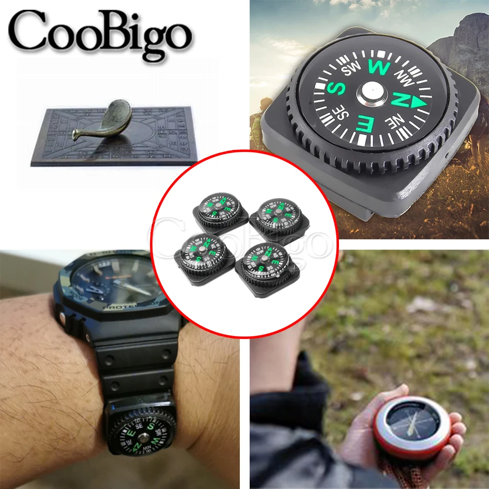 5 шт. Портативный Мини Компас для ремешка часов паракордовый браслет выживания на
