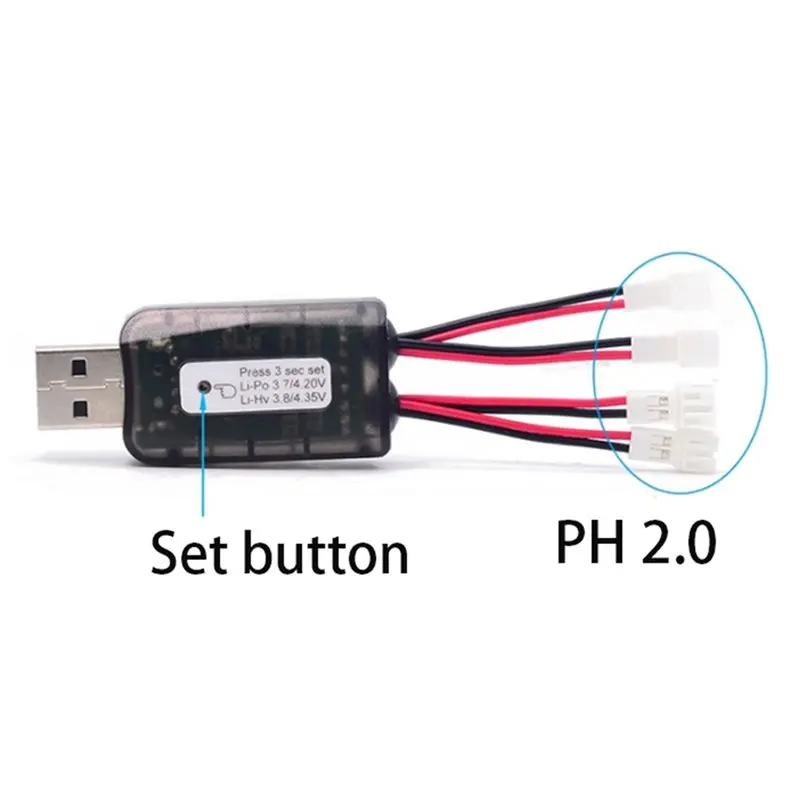 Фото Аккумулятор Aokoda CX405 4CH Micro USB для радиоуправляемых вертолетов, самолетов, дронов, для 1S Lipo/Lihv аккумуляторов 4.2V/4.35V №3