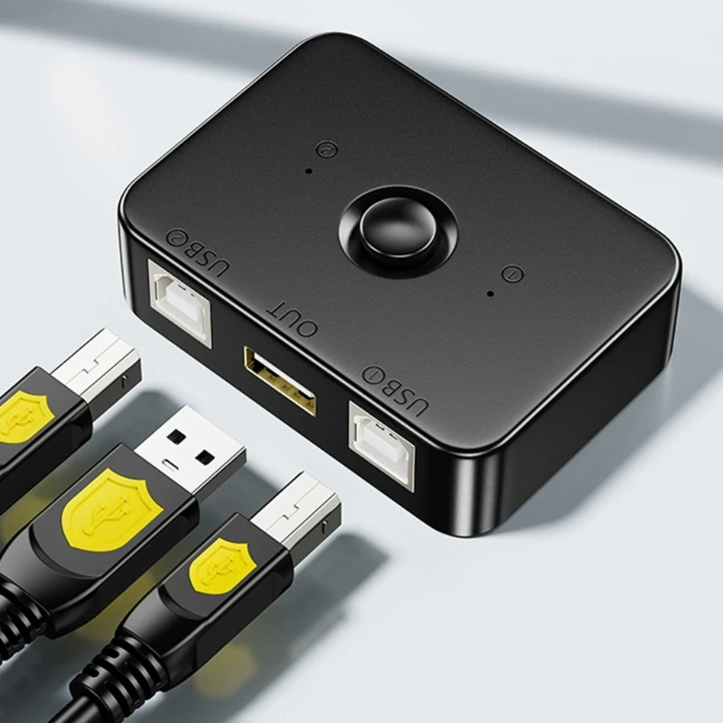 Устройство общего доступа к принтеру Селектор USB 2.0 Power с переключателем