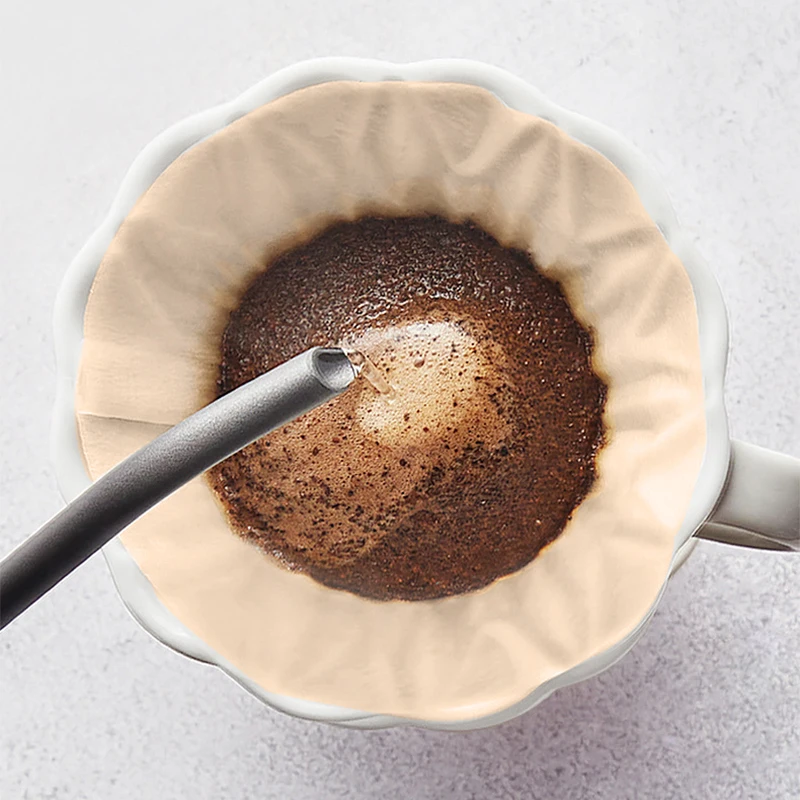 

100PCS Filter Paper 02 Shape Coffee Cup Filter Paper Barista Drip Coffee Filter Espresso Coffee Natural Paper Filter
