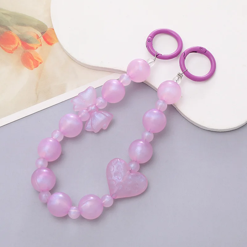 Креативные банты сердце бисер искусственная цепь красочные очаровательные