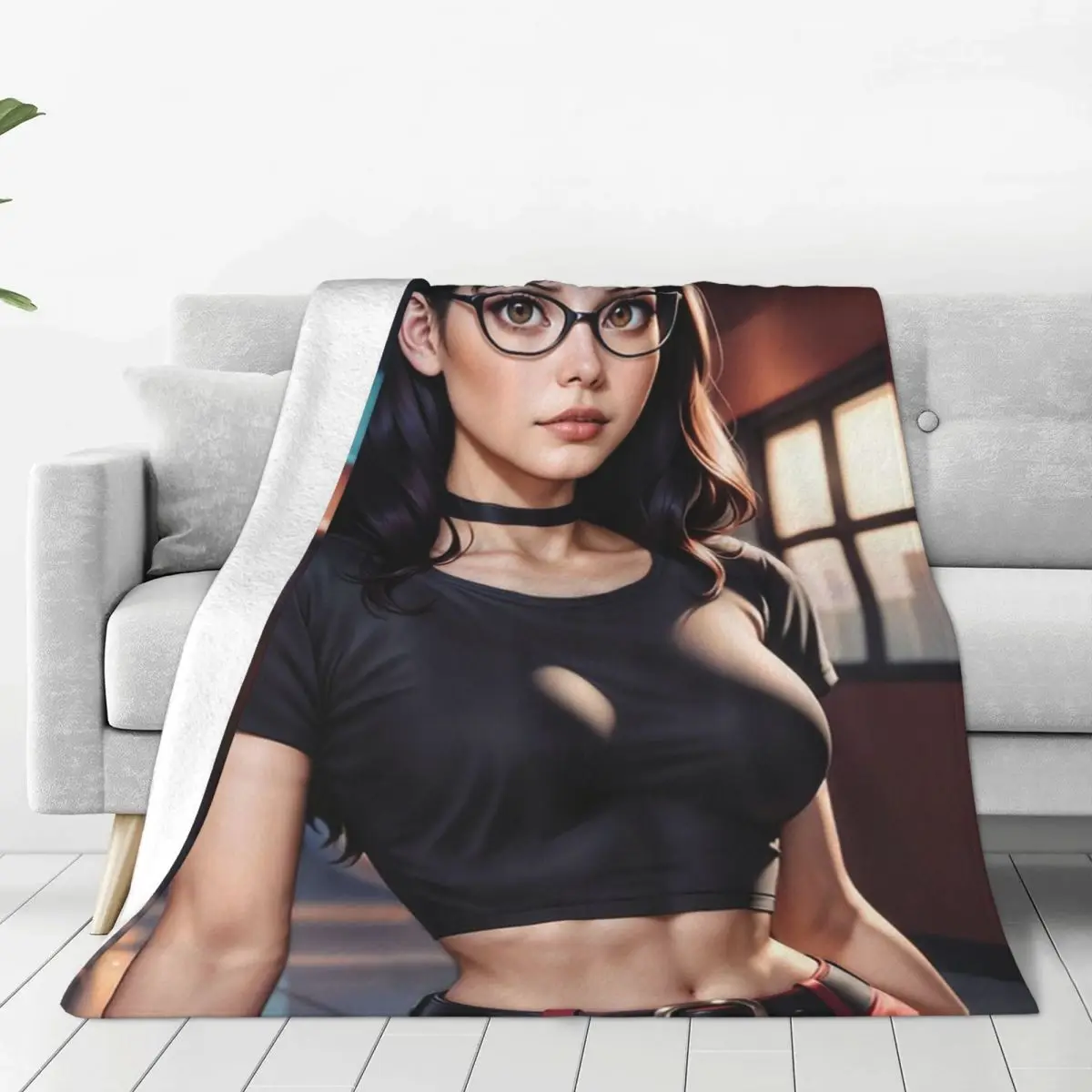 Tabitha Aqua Подростковая мощность голода быстрое легкое диванное покрывало для дома