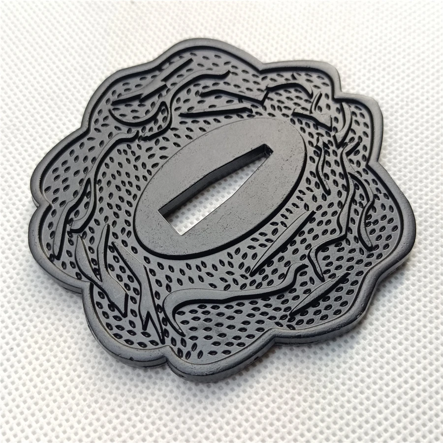 Черная защитная фурнитура из сплава для японского самурайского меча