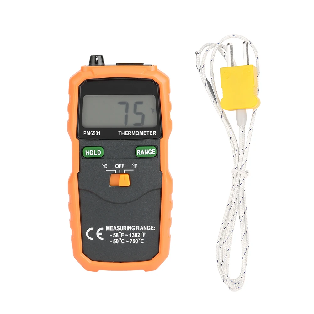 

Цифровой ЖК-термометр PEAKMETER PM6501 K Type