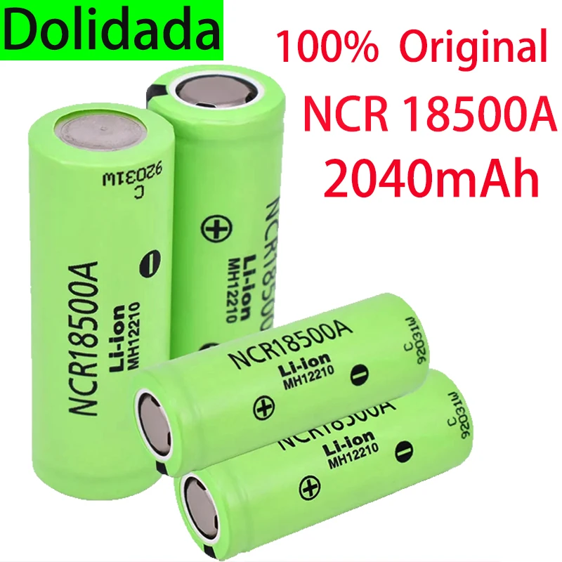 

100% Nieuwe Originele 18500 Batterij Batterij NCR18500A 2040Mah 18500 3.7V Oplaadbare Lithium Zaklamp Zaklamp Batterijen