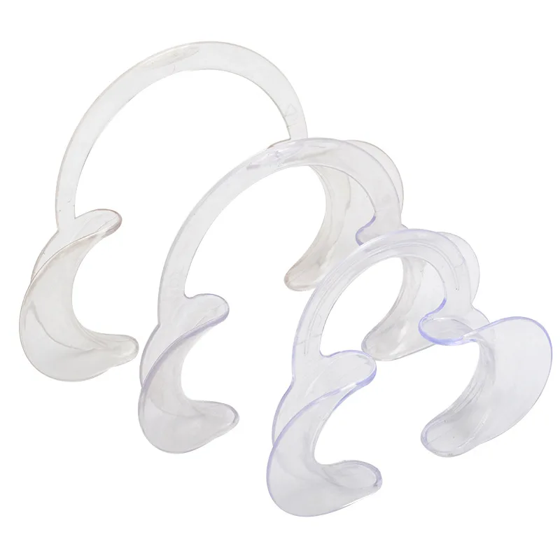 

5pcs 3 Sizes Dental C Shape Lip Cheek Retractors Plastic Mouth Opener Orthodontic Tools Dentistry Tools